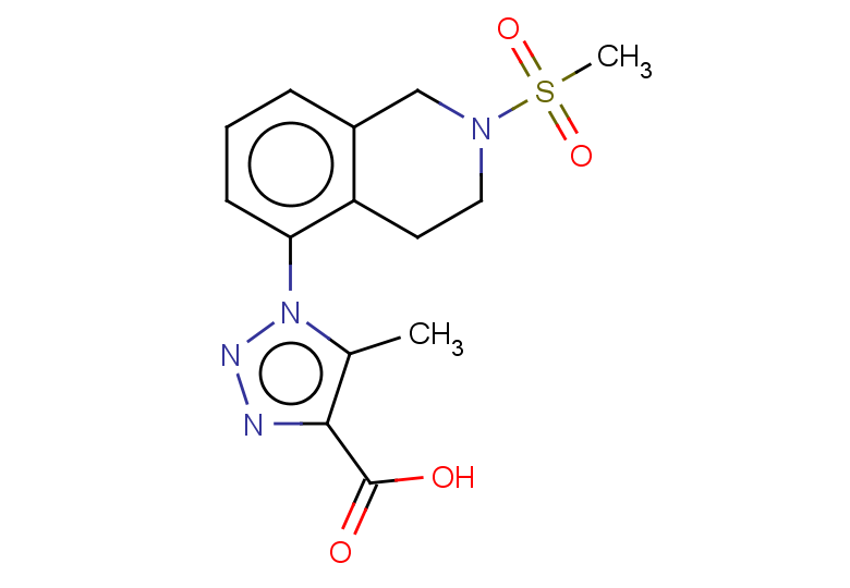 1-(2-methanesulfonyl-1,2,3,4-tetrahydroisoquinolin-5-yl)-5-methyl-1H-1,2,3-triazole-4-carboxylic acid