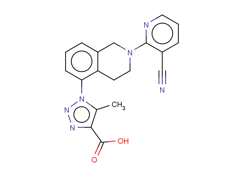 1-[2-(3-cyanopyridin-2-yl)-1,2,3,4-tetrahydroisoquinolin-5-yl]-5-methyl-1H-1,2,3-triazole-4-carboxylic acid