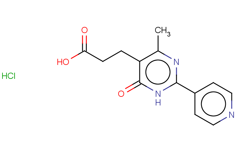 3-[4-methyl-6-oxo-2-(pyridin-4-yl)-1,6-dihydropyrimidin-5-yl]propanoic acid hydrochloride