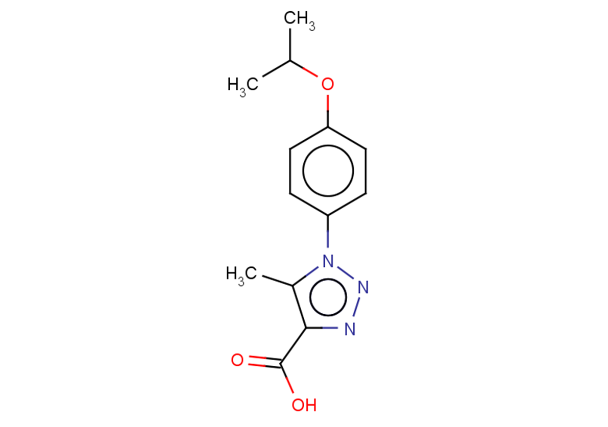 5-methyl-1-[4-(propan-2-yloxy)phenyl]-1H-1,2,3-triazole-4-carboxylic acid