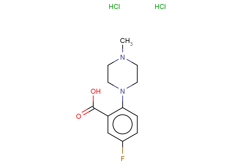 5-fluoro-2-(4-methylpiperazin-1-yl)benzoic acid dihydrochloride