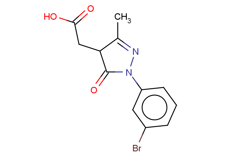 2-[1-(3-bromophenyl)-3-methyl-5-oxo-4,5-dihydro-1H-pyrazol-4-yl]acetic acid