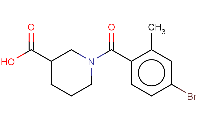 1-(4-bromo-2-methylbenzoyl)piperidine-3-carboxylic acid