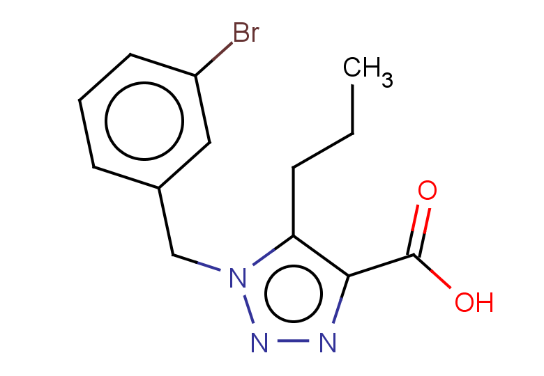 1-[(3-bromophenyl)methyl]-5-propyl-1H-1,2,3-triazole-4-carboxylic acid