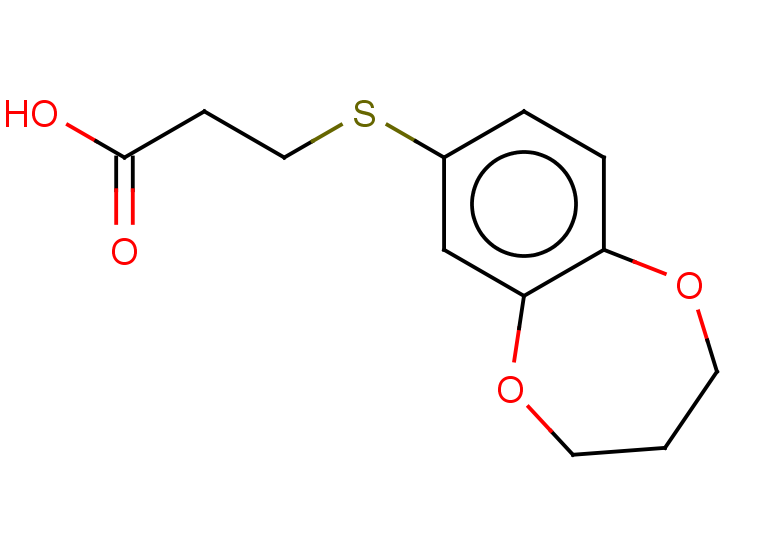 3-(3,4-dihydro-2H-1,5-benzodioxepin-7-ylsulfanyl)propanoic acid