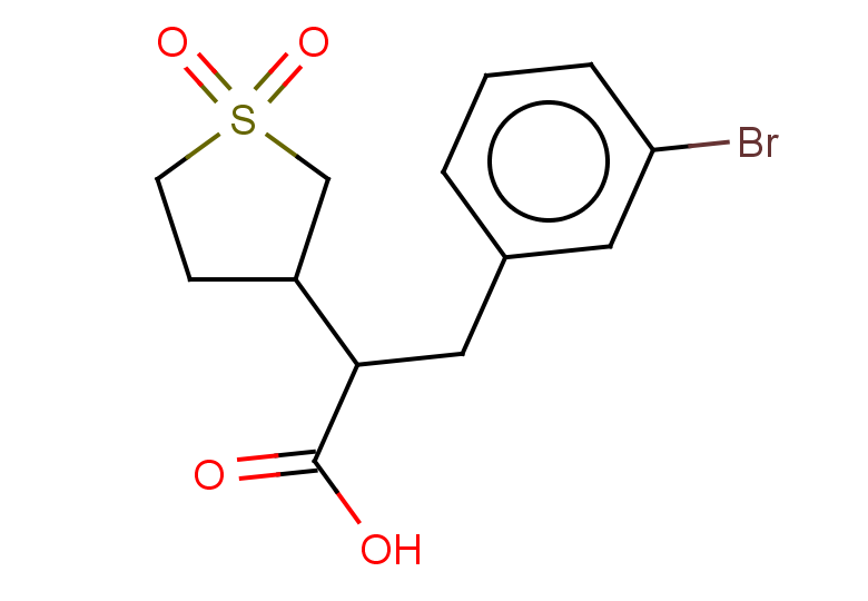 3-(3-bromophenyl)-2-(1,1-dioxo-1lambda6-thiolan-3-yl)propanoic acid, Mixture of diastereomers