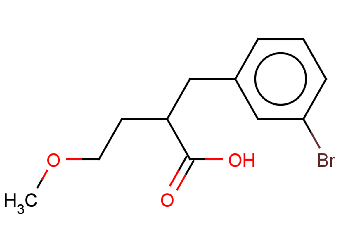 2-[(3-bromophenyl)methyl]-4-methoxybutanoic acid