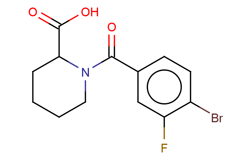 1-(4-bromo-3-fluorobenzoyl)piperidine-2-carboxylic acid