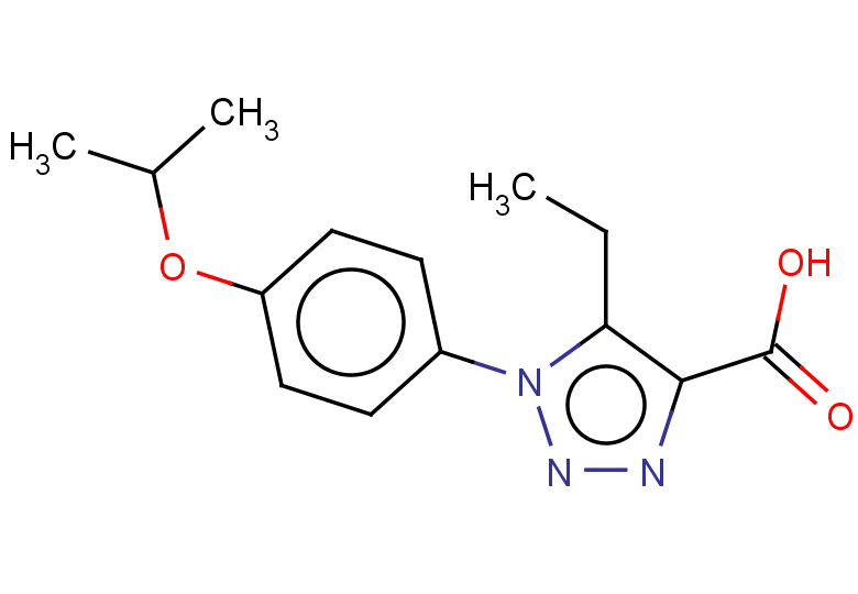 5-ethyl-1-[4-(propan-2-yloxy)phenyl]-1H-1,2,3-triazole-4-carboxylic acid