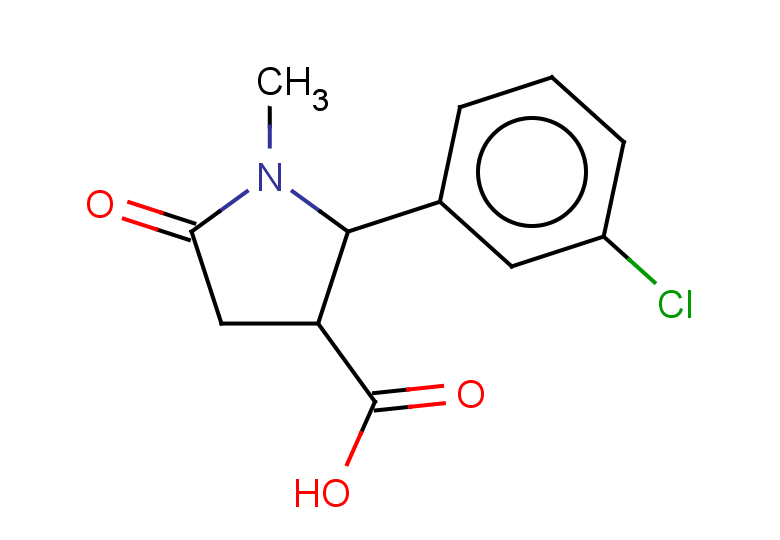 2-(3-chlorophenyl)-1-methyl-5-oxopyrrolidine-3-carboxylic acid, Mixture of diastereomers