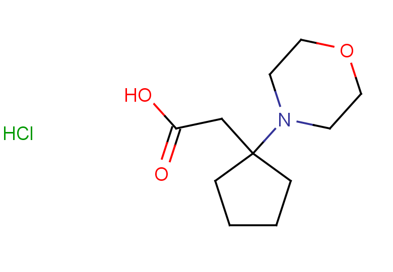 2-[1-(morpholin-4-yl)cyclopentyl]acetic acid hydrochloride