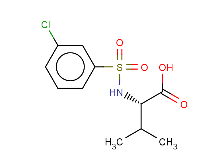 (2S)-2-(3-chlorobenzenesulfonamido)-3-methylbutanoic acid