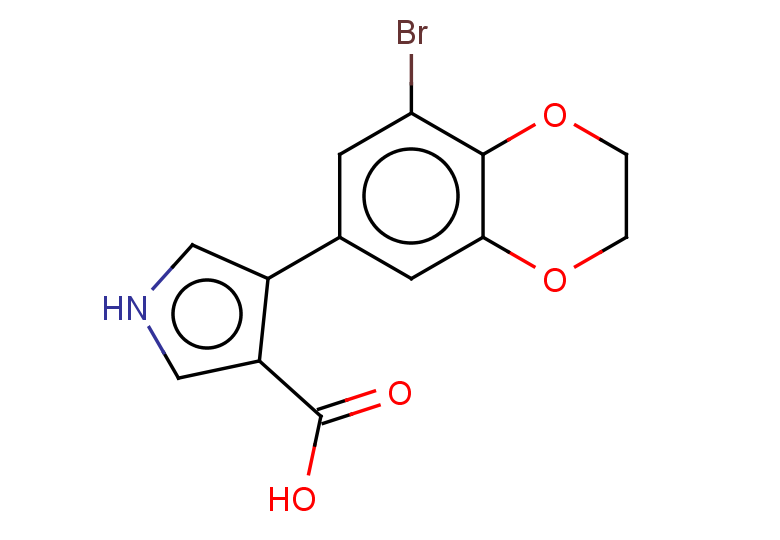 4-(8-bromo-2,3-dihydro-1,4-benzodioxin-6-yl)-1H-pyrrole-3-carboxylic acid