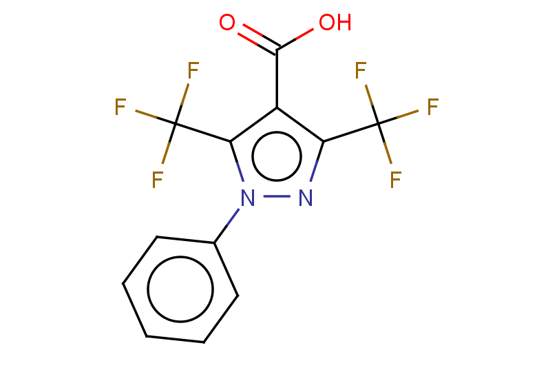 1-phenyl-3,5-bis(trifluoromethyl)-1H-pyrazole-4-carboxylic acid