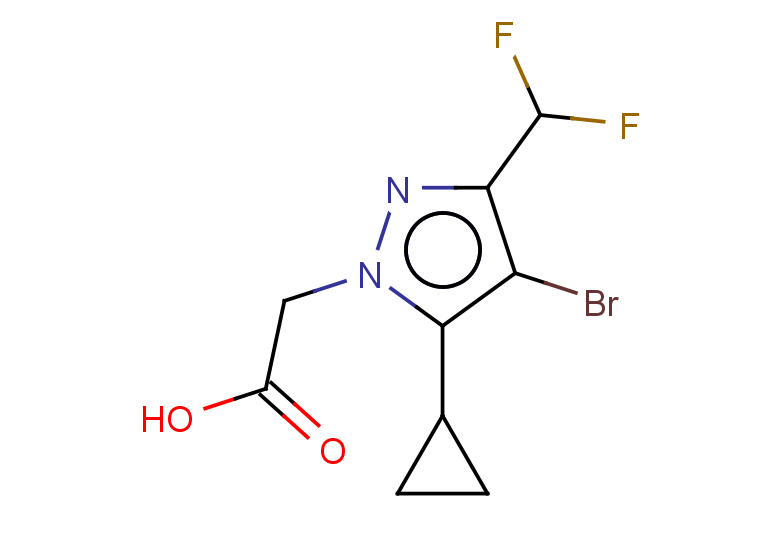 2-[4-bromo-5-cyclopropyl-3-(difluoromethyl)-1H-pyrazol-1-yl]acetic acid