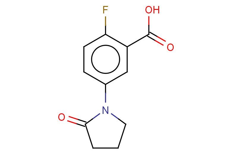 2-fluoro-5-(2-oxopyrrolidin-1-yl)benzoic acid