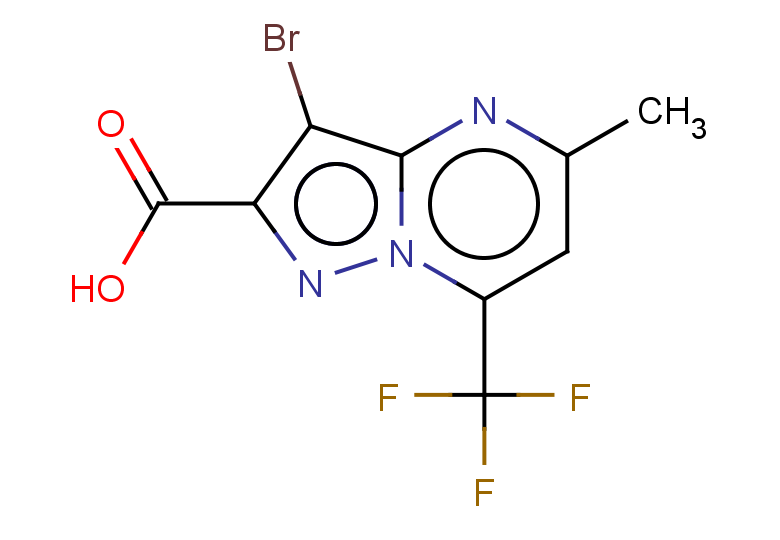 3-bromo-5-methyl-7-(trifluoromethyl)pyrazolo[1,5-a]pyrimidine-2-carboxylic acid
