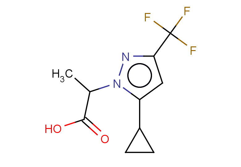 2-[5-cyclopropyl-3-(trifluoromethyl)-1H-pyrazol-1-yl]propanoic acid