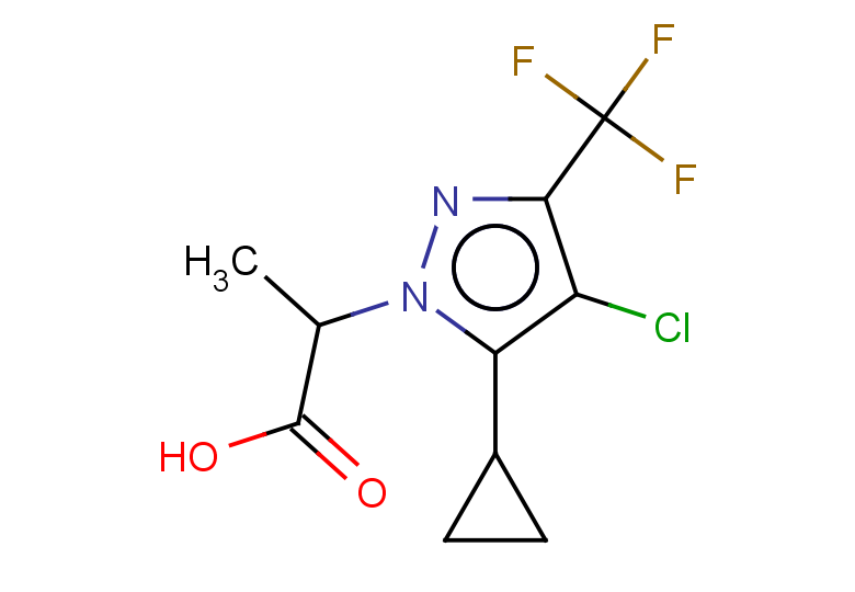 2-[4-chloro-5-cyclopropyl-3-(trifluoromethyl)-1H-pyrazol-1-yl]propanoic acid