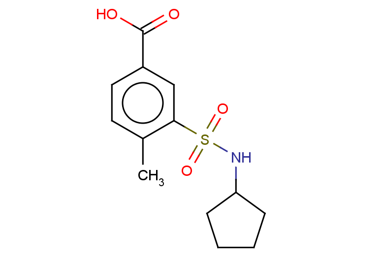 3-(cyclopentylsulfamoyl)-4-methylbenzoic acid