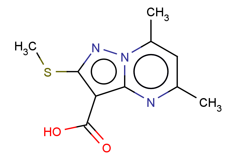 5,7-dimethyl-2-(methylsulfanyl)pyrazolo[1,5-a]pyrimidine-3-carboxylic acid