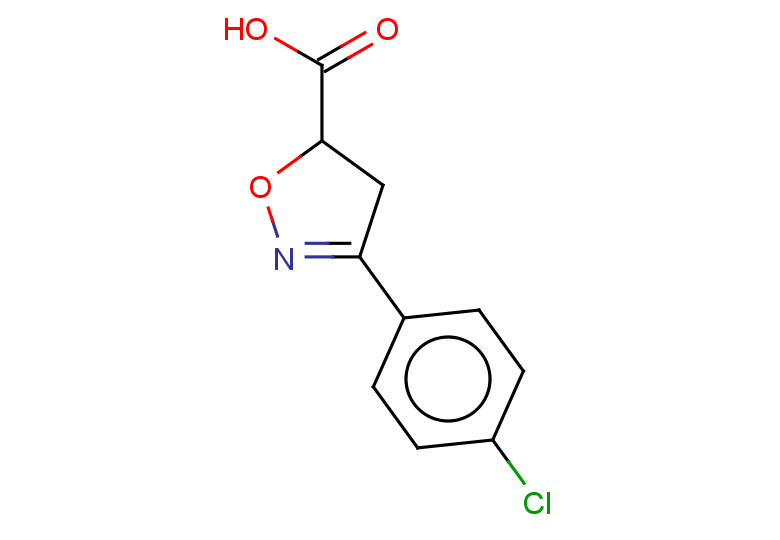 3-(4-chlorophenyl)-4,5-dihydro-1,2-oxazole-5-carboxylic acid