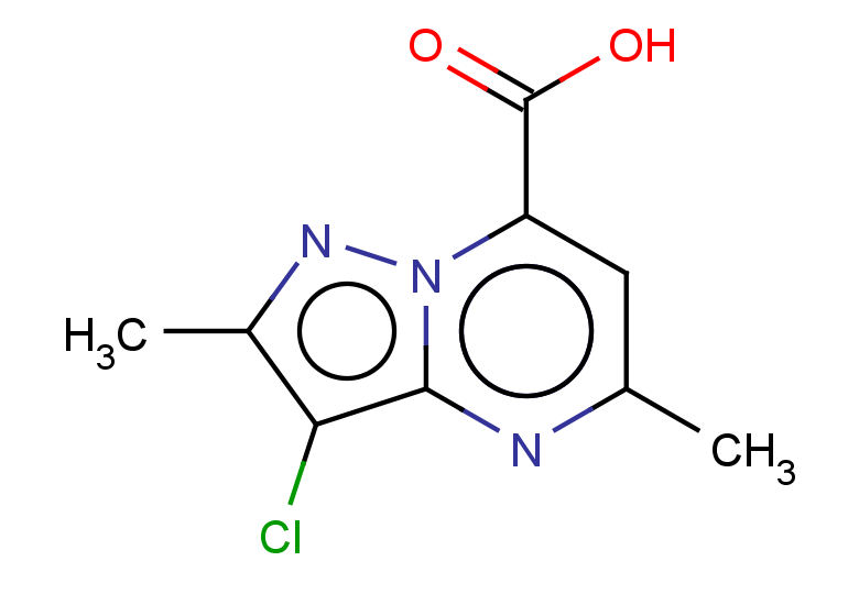 3-chloro-2,5-dimethylpyrazolo[1,5-a]pyrimidine-7-carboxylic acid