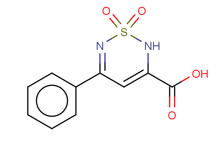 1,1-dioxo-5-phenyl-2H-1,2,6-thiadiazine-3-carboxylic acid