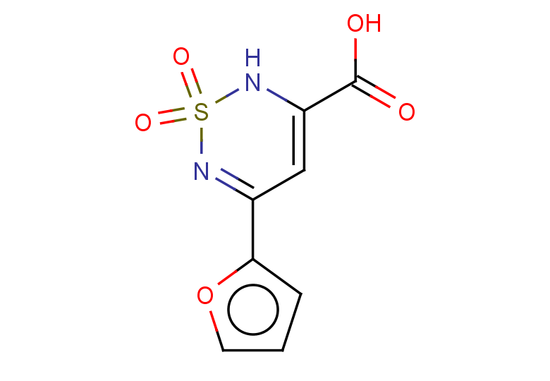 5-(furan-2-yl)-1,1-dioxo-2H-1,2,6-thiadiazine-3-carboxylic acid