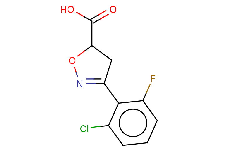 3-(2-chloro-6-fluorophenyl)-4,5-dihydro-1,2-oxazole-5-carboxylic acid
