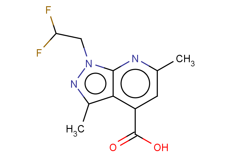 1-(2,2-difluoroethyl)-3,6-dimethyl-1H-pyrazolo[3,4-b]pyridine-4-carboxylic acid