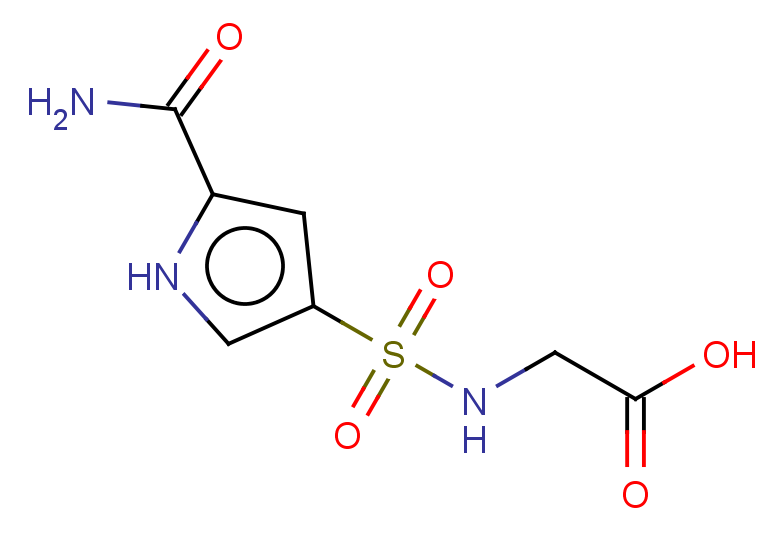 2-(5-carbamoyl-1H-pyrrole-3-sulfonamido)acetic acid