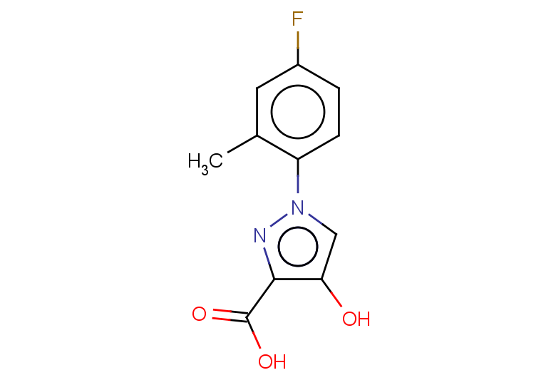 1-(4-fluoro-2-methylphenyl)-4-hydroxy-1H-pyrazole-3-carboxylic acid