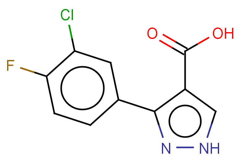 3-(3-chloro-4-fluorophenyl)-1H-pyrazole-4-carboxylic acid