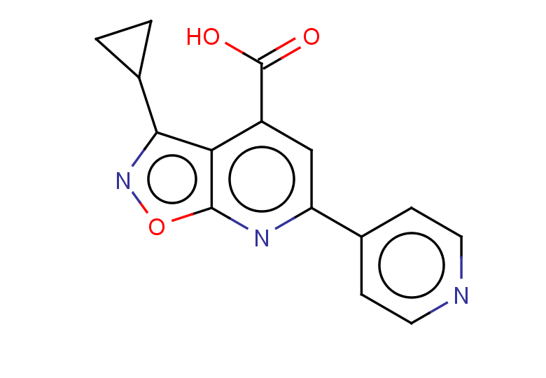 3-cyclopropyl-6-(pyridin-4-yl)-[1,2]oxazolo[5,4-b]pyridine-4-carboxylic acid