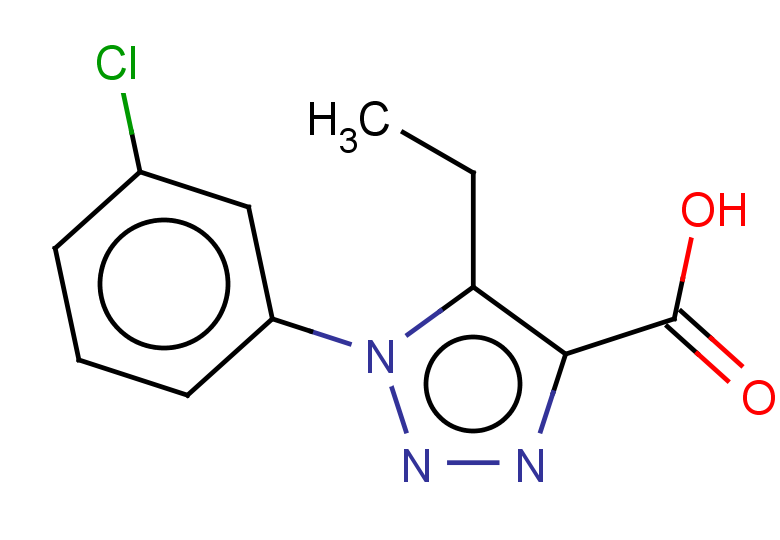 1-(3-chlorophenyl)-5-ethyl-1H-1,2,3-triazole-4-carboxylic acid