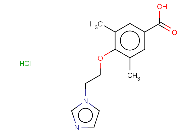 4-[2-(1H-imidazol-1-yl)ethoxy]-3,5-dimethylbenzoic acid hydrochloride