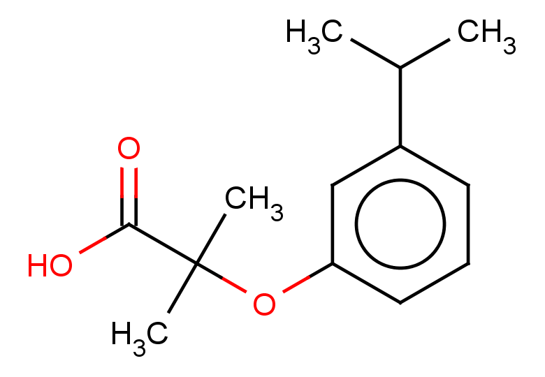 2-methyl-2-[3-(propan-2-yl)phenoxy]propanoic acid