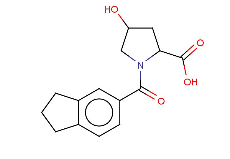 1-(2,3-dihydro-1H-indene-5-carbonyl)-4-hydroxypyrrolidine-2-carboxylic acid