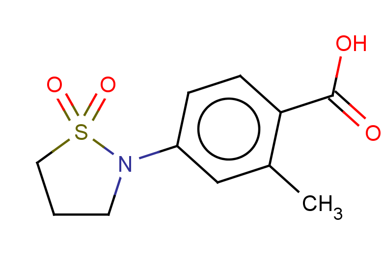 4-(1,1-dioxo-1,2-thiazolidin-2-yl)-2-methylbenzoic acid