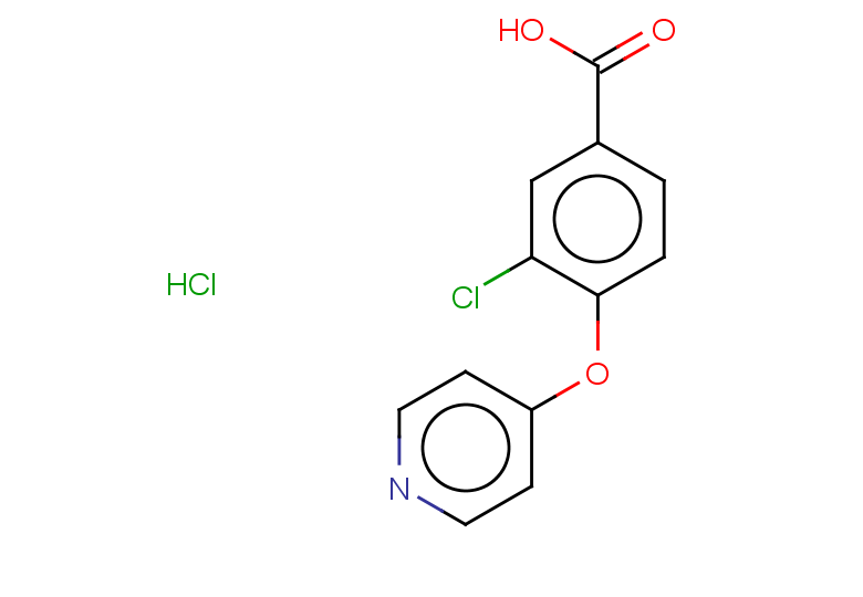 3-chloro-4-(pyridin-4-yloxy)benzoic acid hydrochloride