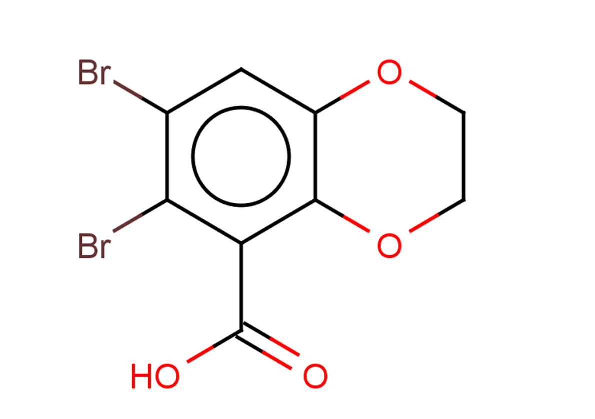 6,7-dibromo-2,3-dihydro-1,4-benzodioxine-5-carboxylic acid