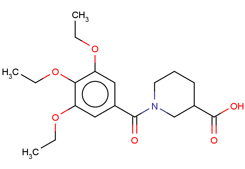 1-(3,4,5-triethoxybenzoyl)piperidine-3-carboxylic acid