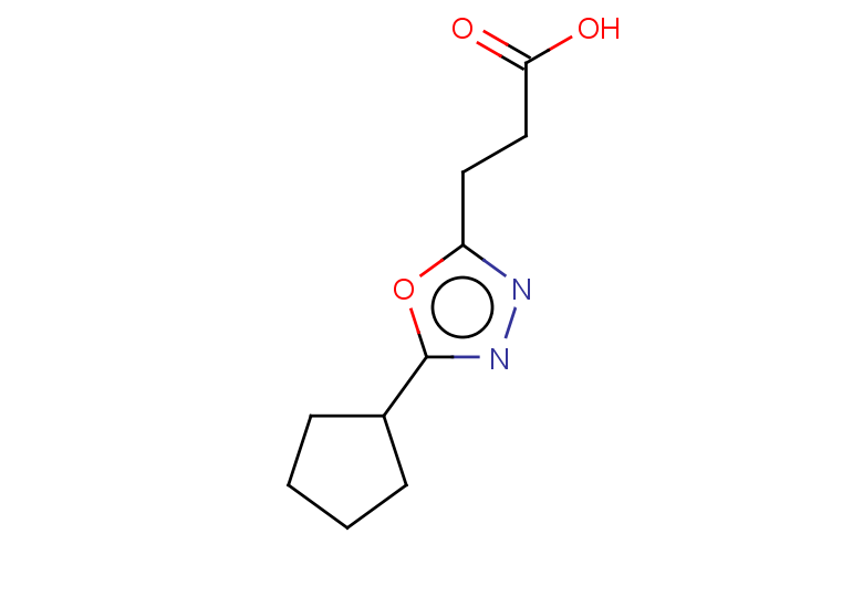 3-(5-cyclopentyl-1,3,4-oxadiazol-2-yl)propanoic acid