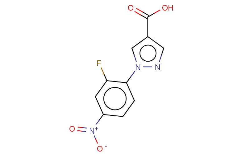 1-(2-fluoro-4-nitrophenyl)-1H-pyrazole-4-carboxylic acid