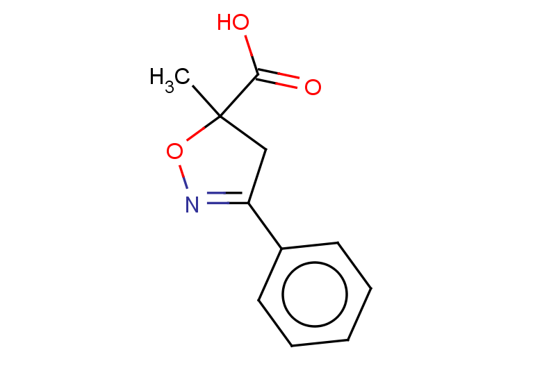 5-methyl-3-phenyl-4,5-dihydro-1,2-oxazole-5-carboxylic acid