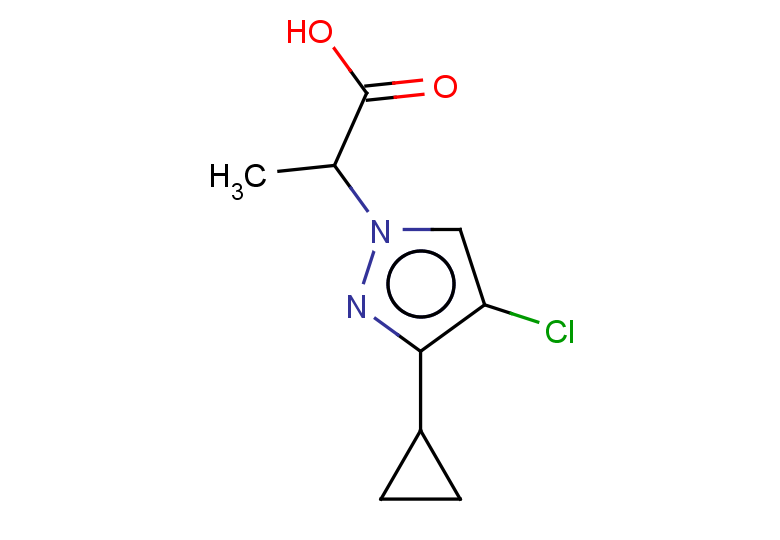 2-(4-chloro-3-cyclopropyl-1H-pyrazol-1-yl)propanoic acid