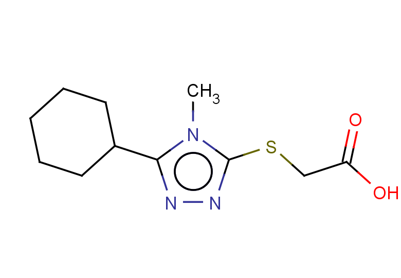 2-[(5-cyclohexyl-4-methyl-4H-1,2,4-triazol-3-yl)sulfanyl]acetic acid