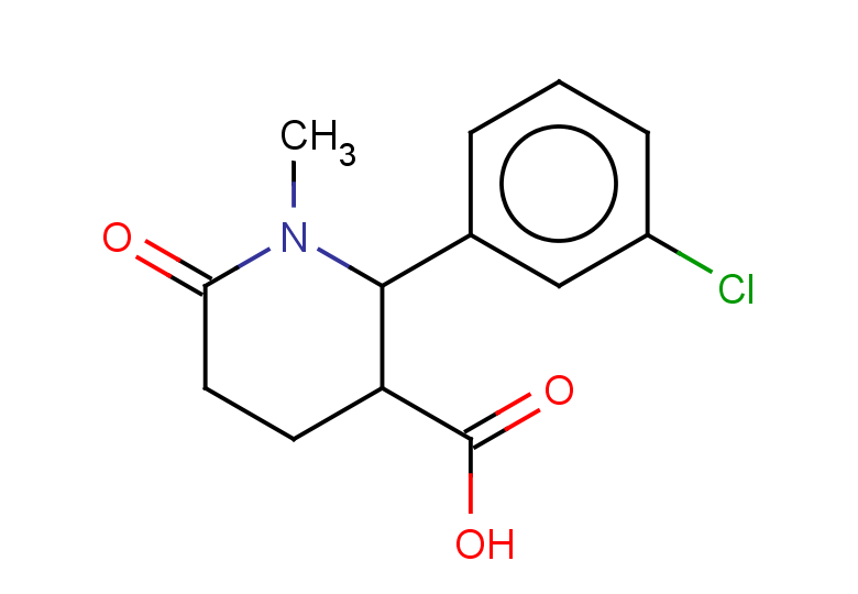 2-(3-chlorophenyl)-1-methyl-6-oxopiperidine-3-carboxylic acid