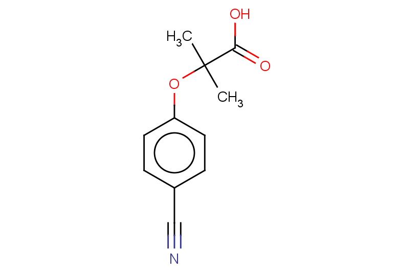 2-(4-cyanophenoxy)-2-methylpropanoic acid